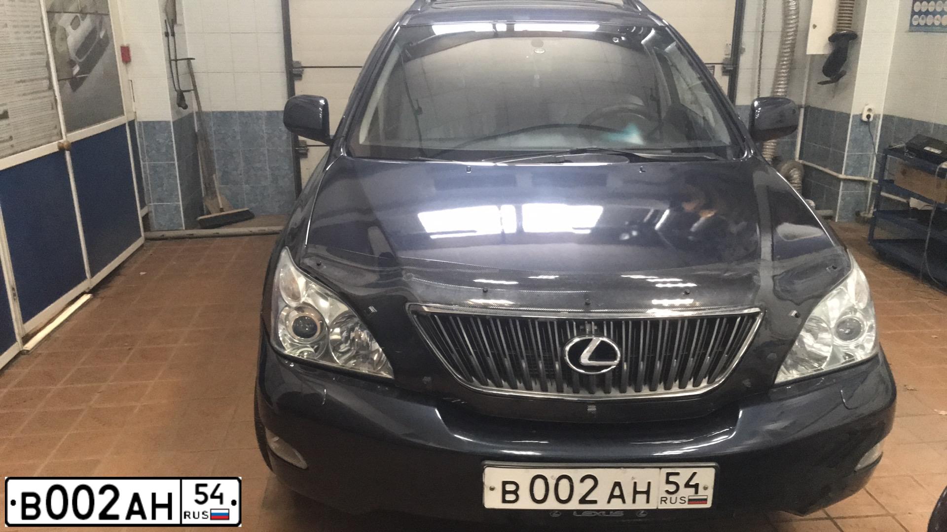 Фото автомобиля LEXUS RX, 2004 — госномер В002АН54. Цвет: ТЕМНО СИНИЙ