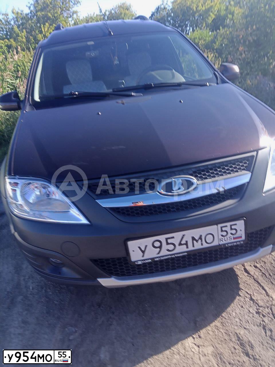 Фото автомобиля LADA LARGUS, 2019 — госномер У954МО55. Цвет: ТЕМНО КОРИЧНЕВЫЙ