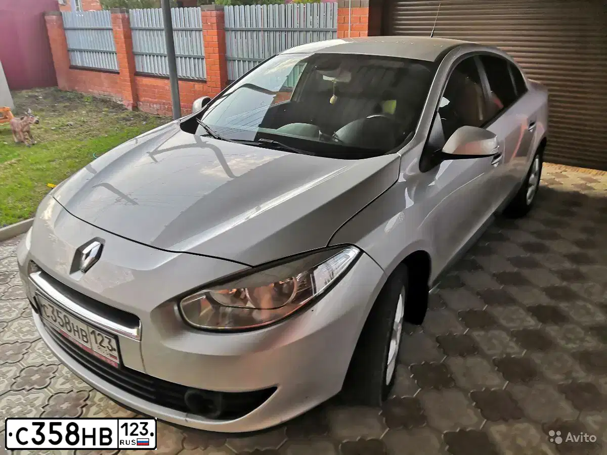 Фото автомобиля RENAULT FLUENCE, 2012 — госномер С358НВ123. Цвет: СВЕТЛО-СЕРЫЙ