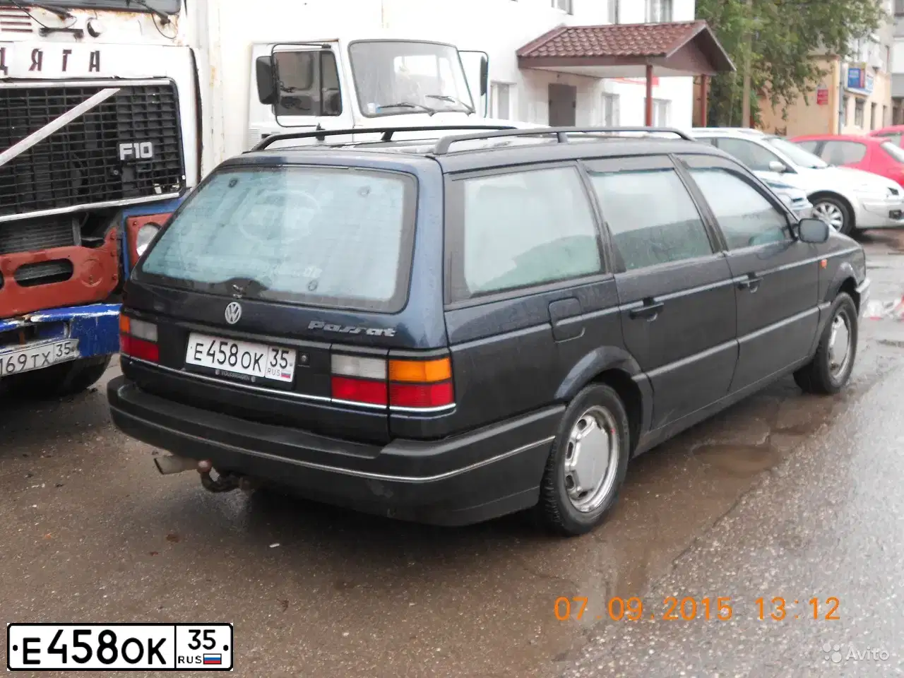 Фото автомобиля VOLKSWAGEN PASSAT, 1991 — госномер С999УУ35. Цвет: СИНИЙ