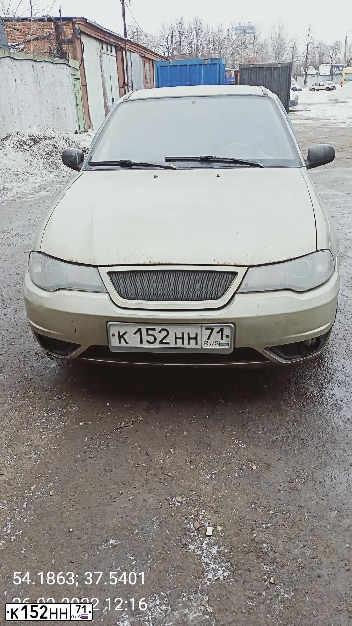 Фото автомобиля DAEWOO O NEXIA, 2009 — госномер О201ВК71. Цвет: ПЕСОЧНЫЙ