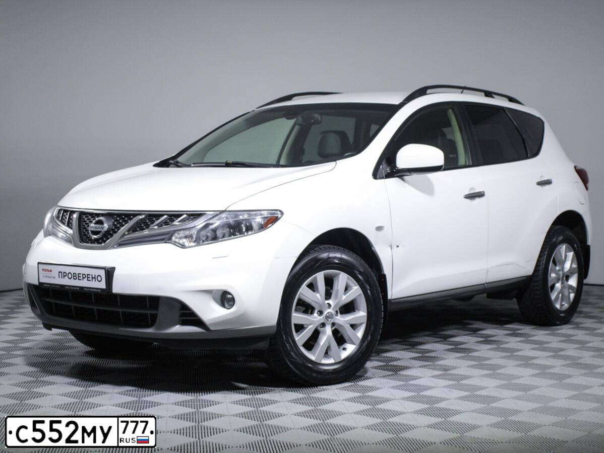 Фото автомобиля NISSAN MURANO, 2014 — госномер М229РЕ790. Цвет: БЕЛЫЙ