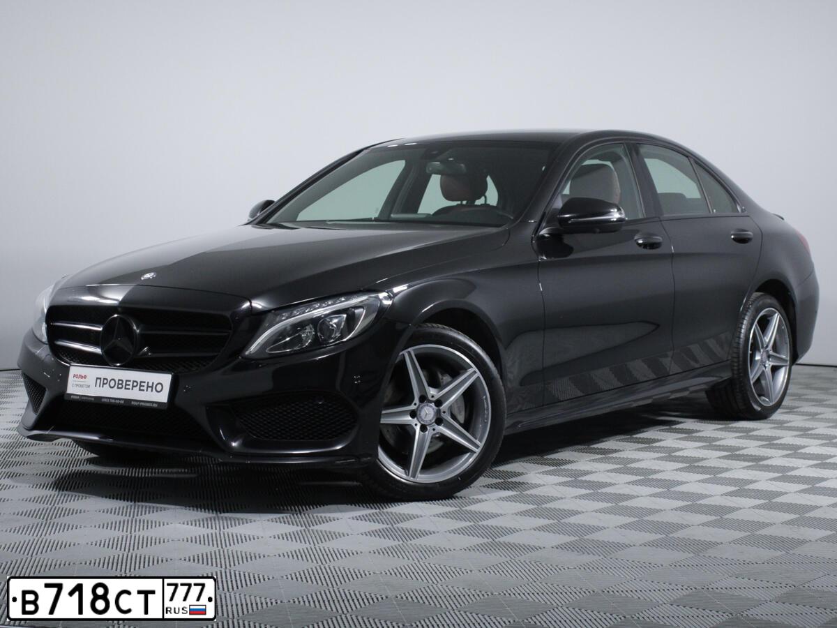 Фото автомобиля MERCEDES C-KLASSE, 2016 — госномер М950РЕ790. Цвет: ЧЕРНЫЙ
