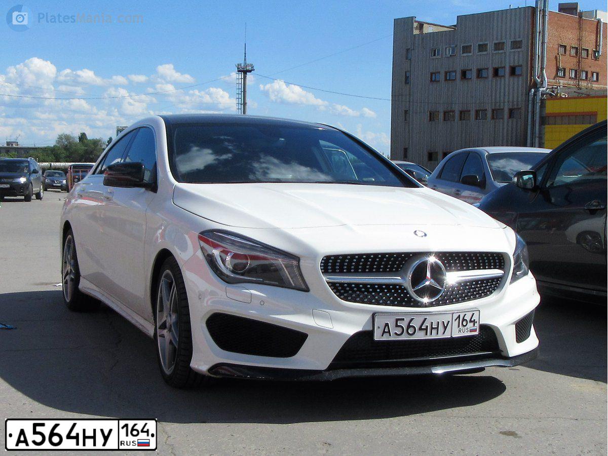 Фото автомобиля MERCEDES CLA-KLASSE, 2014 — госномер К202ЕО164. Цвет: Белый