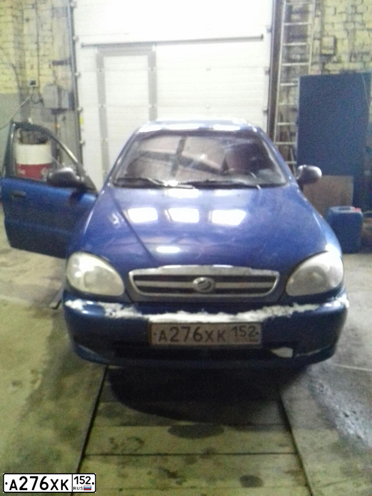 Фото автомобиля ZAZ LANOS, 2009 — госномер А276ХК152. Цвет: синий