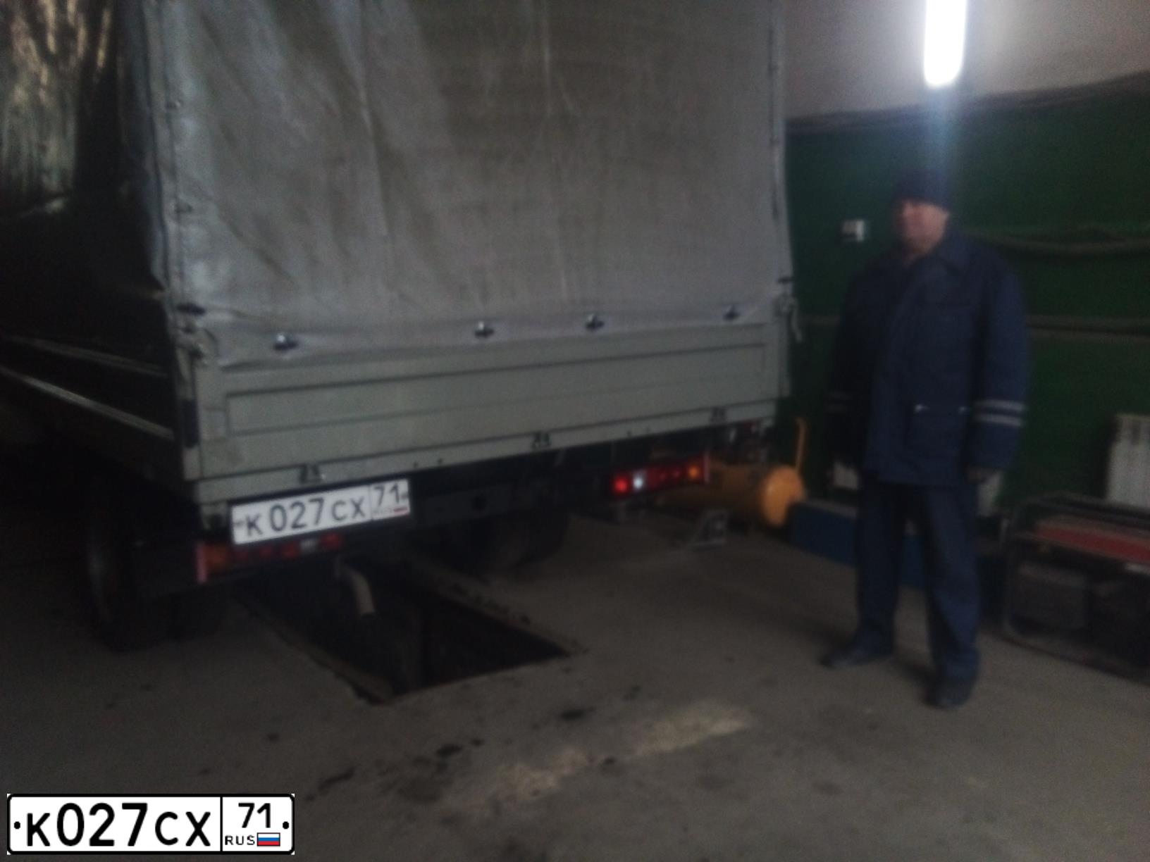 Фото автомобиля GAZ 3302 EL, 2007 — госномер К027СХ71. Цвет: БЕЛЫЙ