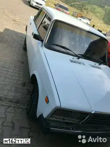 Фото автомобиля LADA 2107, 2005 — госномер Т258НТ05. Цвет: ЯРКО-БЕЛЫЙ