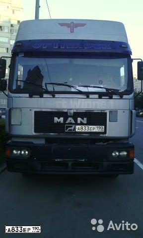 Фото автомобиля MAN 26.000-SERIE, 1996 — госномер А833ЕР190. Цвет: СЕРЫЙ