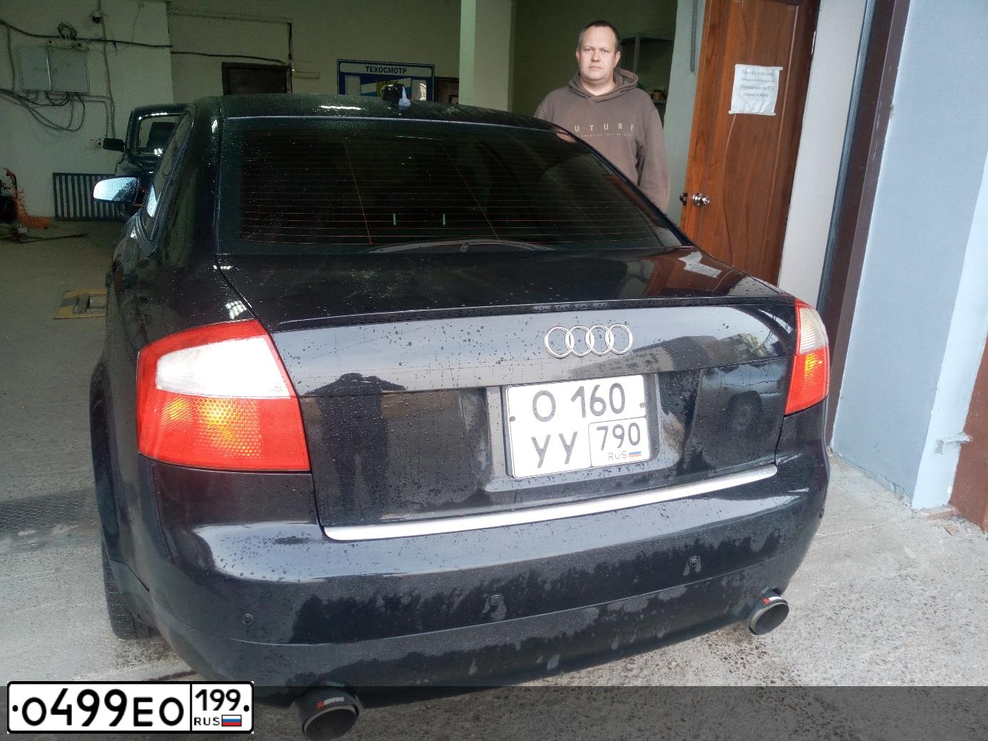 Фото автомобиля AUDI A4, 2004 — госномер А400ВМ197. Цвет: ЧЕРНЫЙ