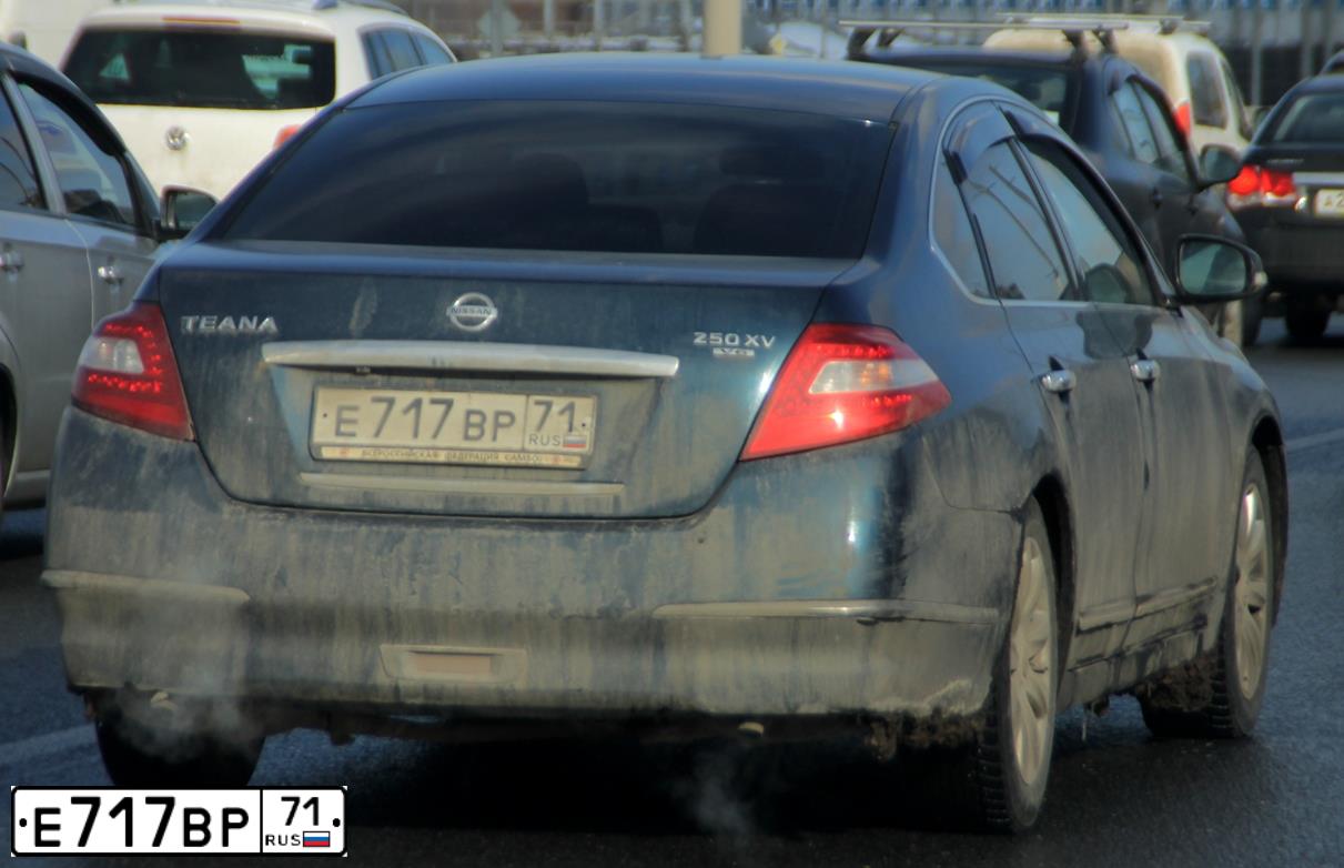 Фото автомобиля FORD FOCUS, 2006 — госномер Е717ВР71. Цвет: ЧЕРНЫЙ