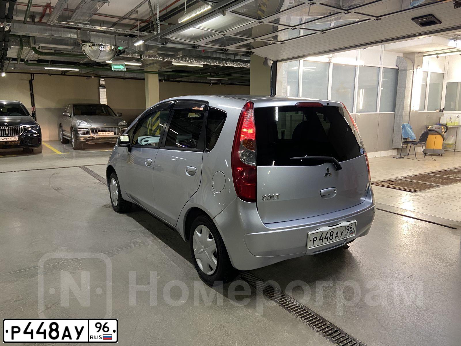 Фото автомобиля MITSUBISHI COLT MITSUBISHI COLT, 2006 — госномер Р448АУ96. Цвет: Серый