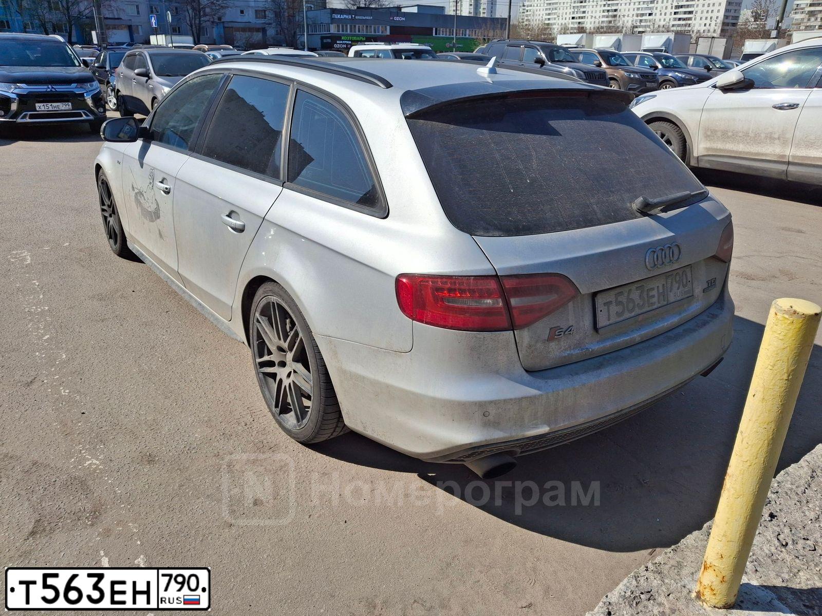 Фото автомобиля AUDI A4, 2008 — госномер Т563ЕН790. Цвет: СЕРЕБРИСТЫЙ
