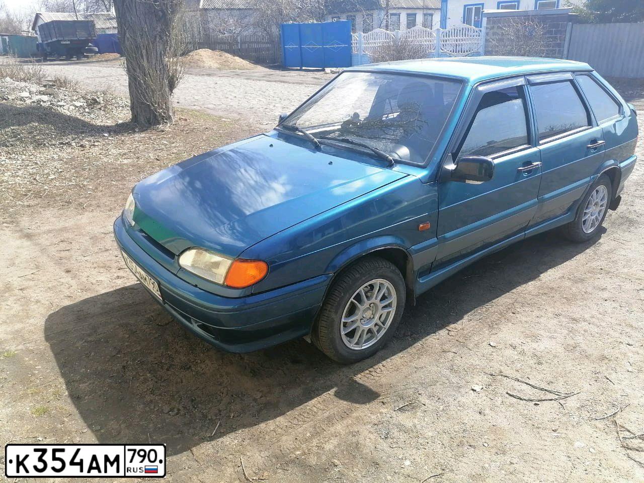 Фото автомобиля LADA 2114 SAMARA, 2005 — госномер К354АМ790. Цвет: сине-зеленый