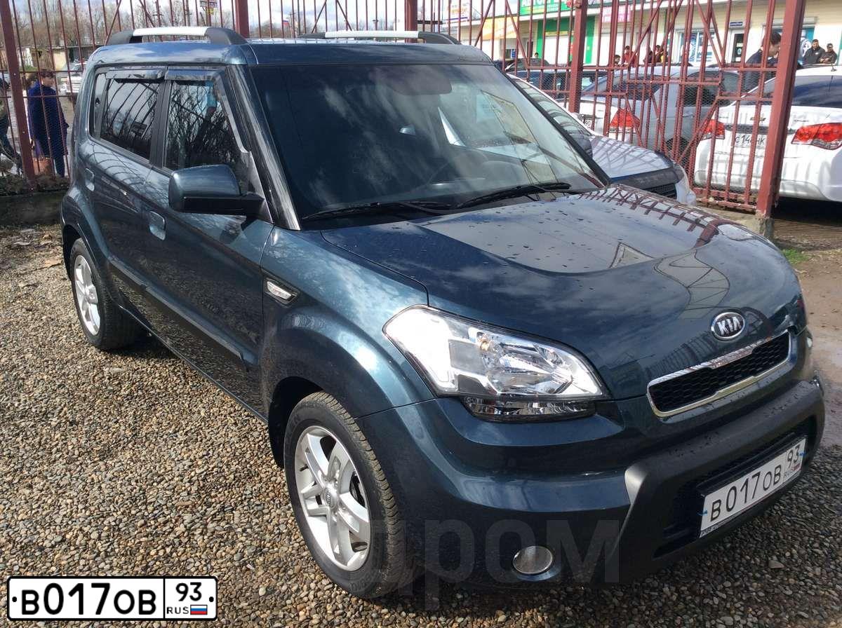 Фото автомобиля KIA SOUL, 2010 — госномер В017ОВ93. Цвет: СЕРО-СИНИЙ