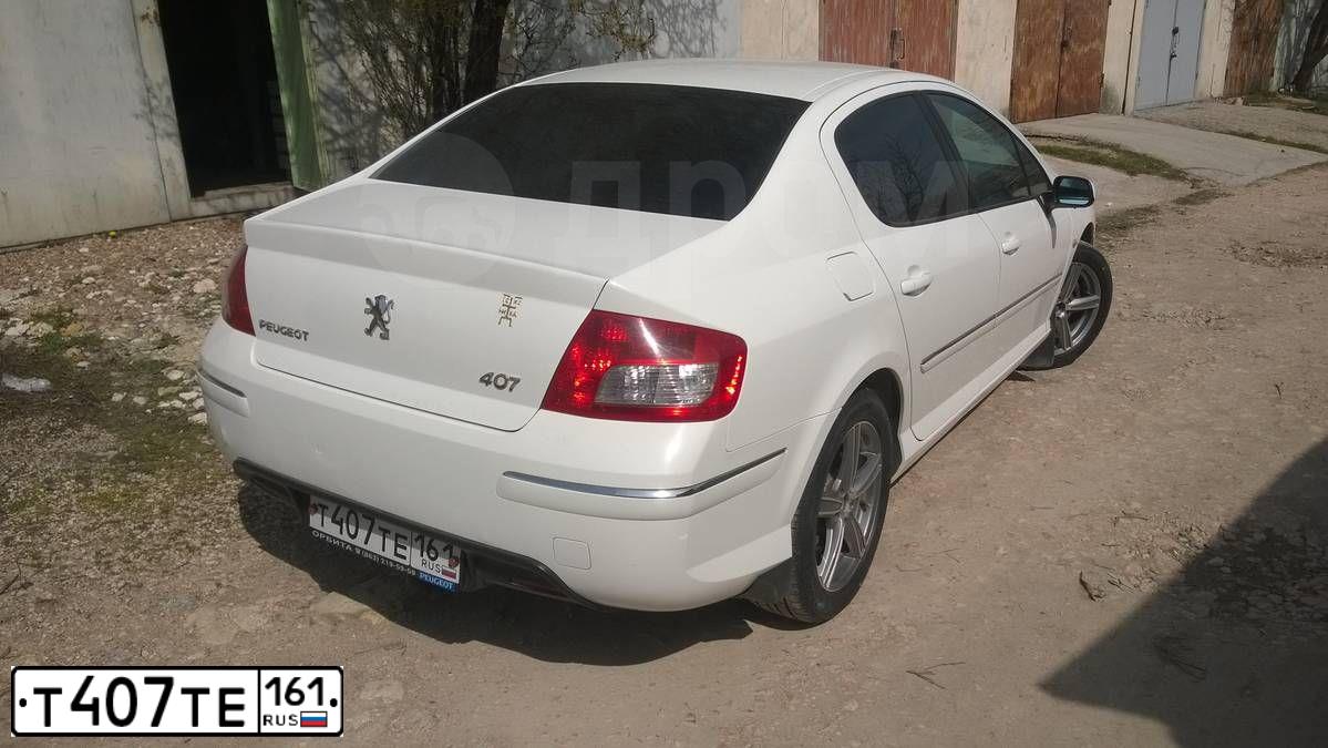 Фото автомобиля PEUGEOT 407, 2008 — госномер М620РН82. Цвет: Белый