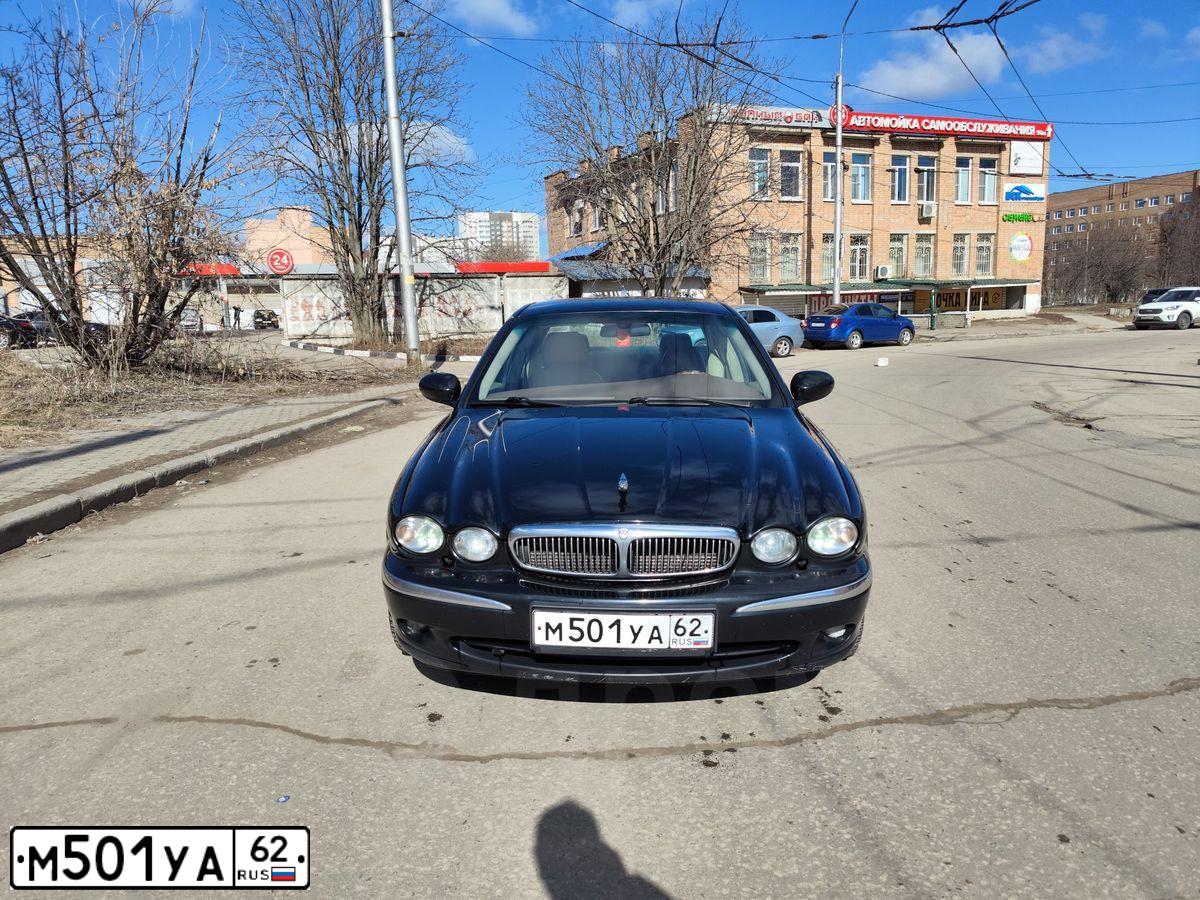 Фото автомобиля JAGUAR X-TYPE, 2005 — госномер М501УА62. Цвет: ЧЕРНЫЙ