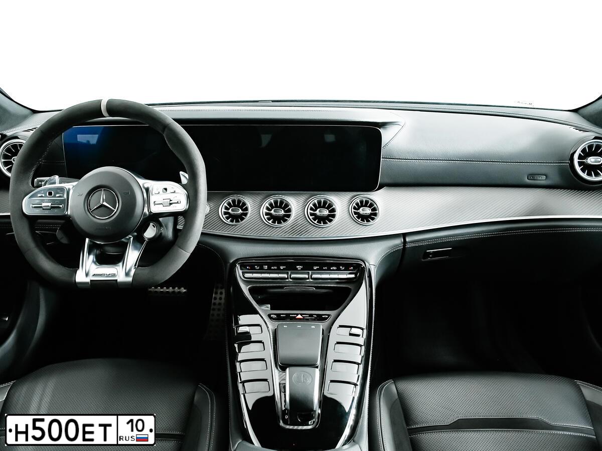 Фото автомобиля MERCEDES AMG GT, 2019 — госномер Н500ЕТ10. Цвет: СЕРЫЙ