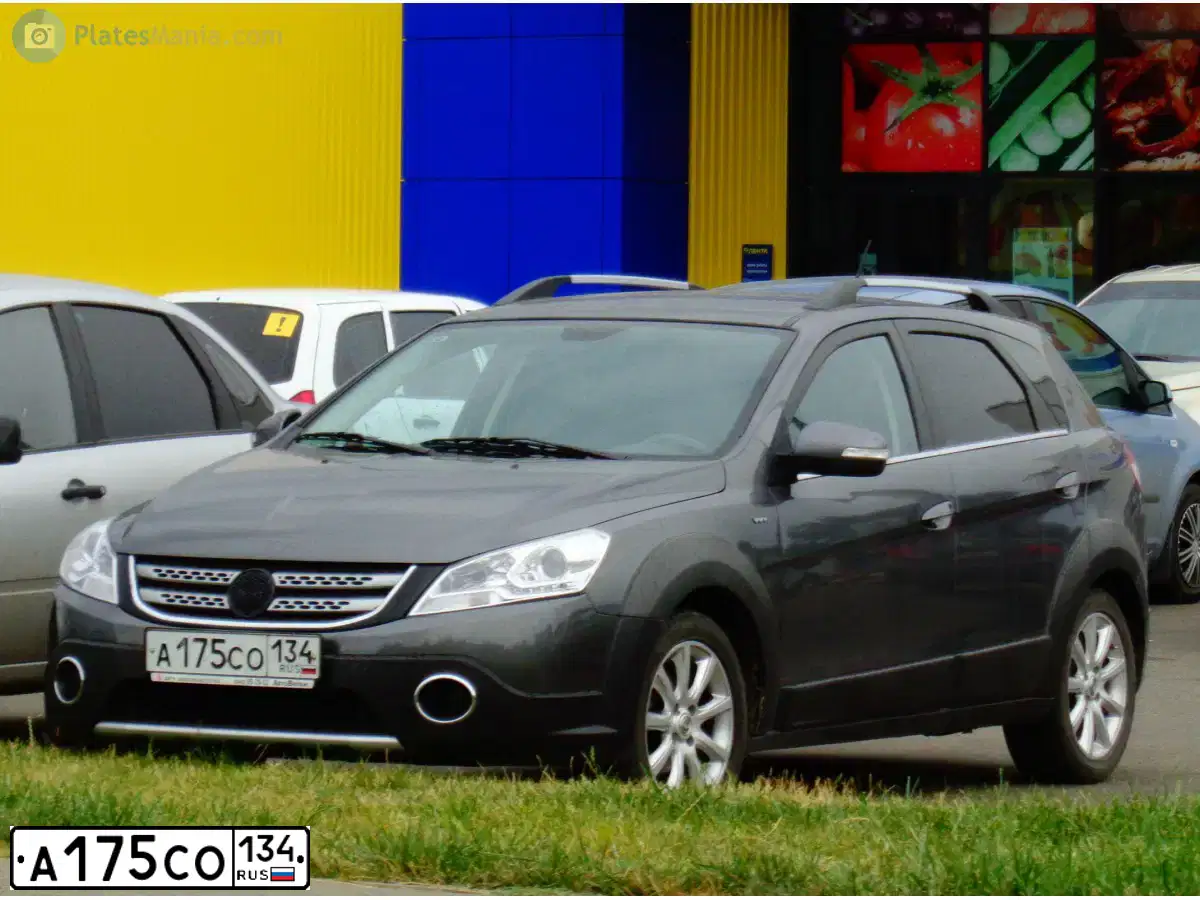 Фото автомобиля DONGFENG H30, 2014 — госномер А175СО134. Цвет: СЕРЫЙ