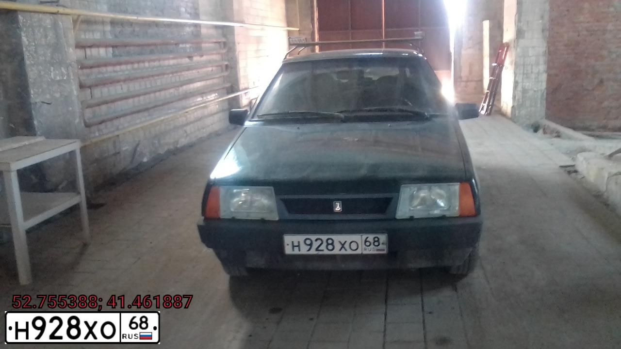 Фото автомобиля LADA 2109 SAMARA, 2004 — госномер Н888КУ68. Цвет: ТЕМНО-ЗЕЛЕНЫЙ