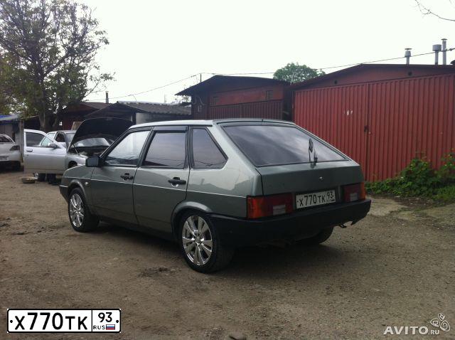 Фото автомобиля LADA 2109 SAMARA, 1995 — госномер Х770ТК93. Цвет: ЗЕЛЕНЫЙ