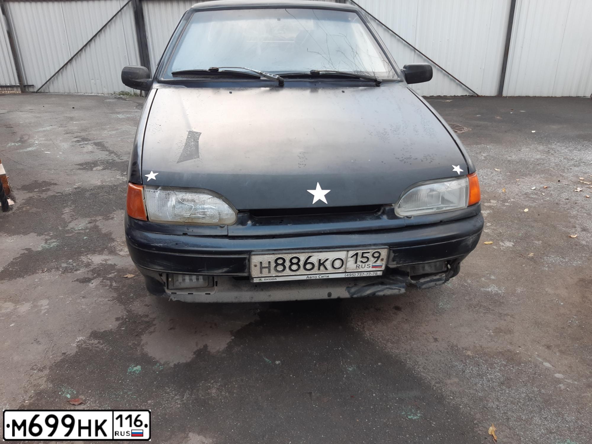 Фото автомобиля LADA 2114, 2009 — госномер Р805ВУ159. Цвет: Сине-Черный