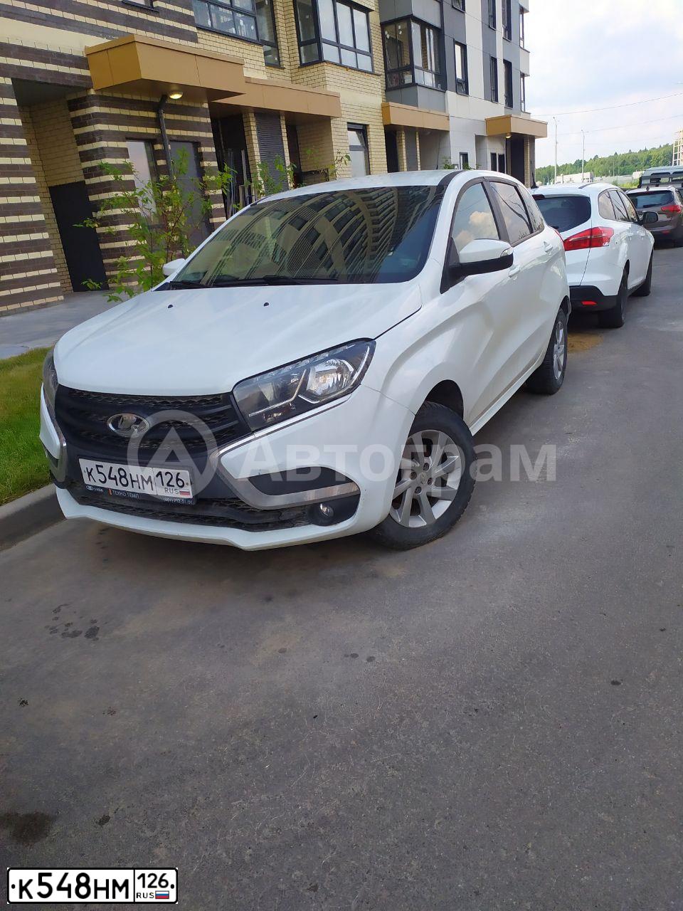 Фото автомобиля LADA XRAY, 2017 — госномер К548НМ126. Цвет: Белый