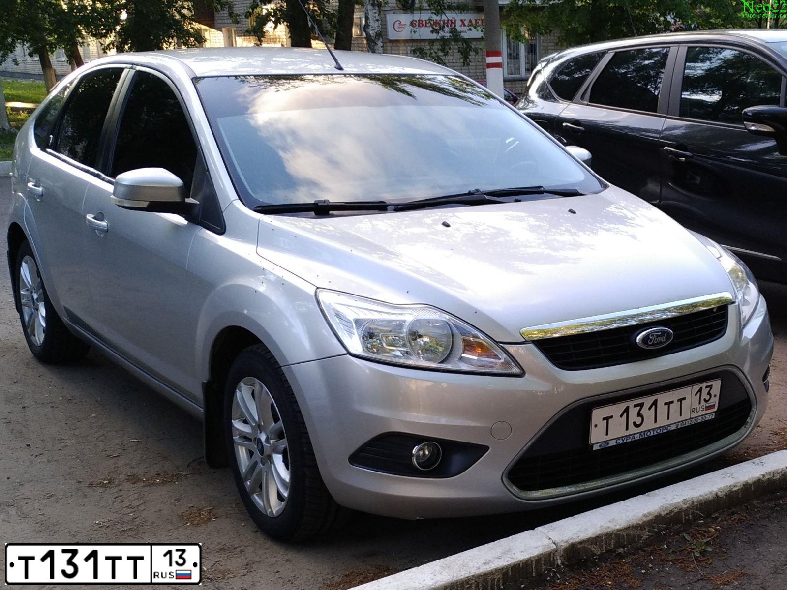Фото автомобиля FORD FOCUS, 2008 — госномер Т131ТТ13. Цвет: СЕРЕБРИСТЫЙ
