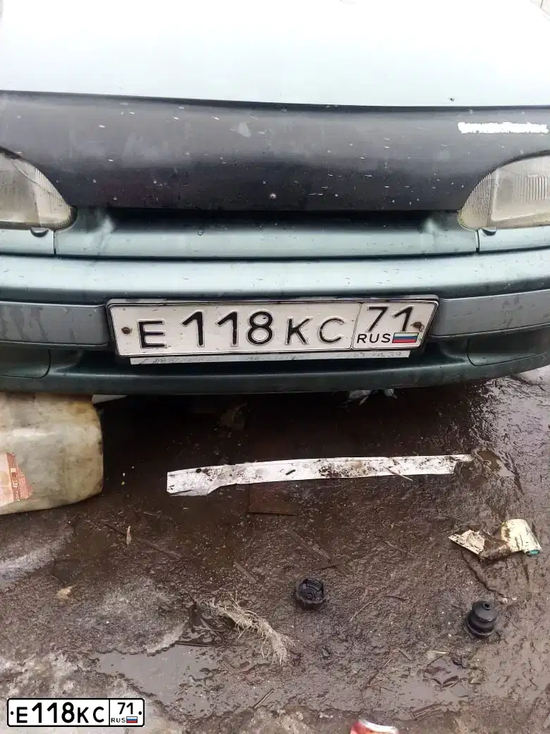 Фото автомобиля LADA 2114, 2006 — госномер У659СР71. Цвет: Серо-сине-зеленый