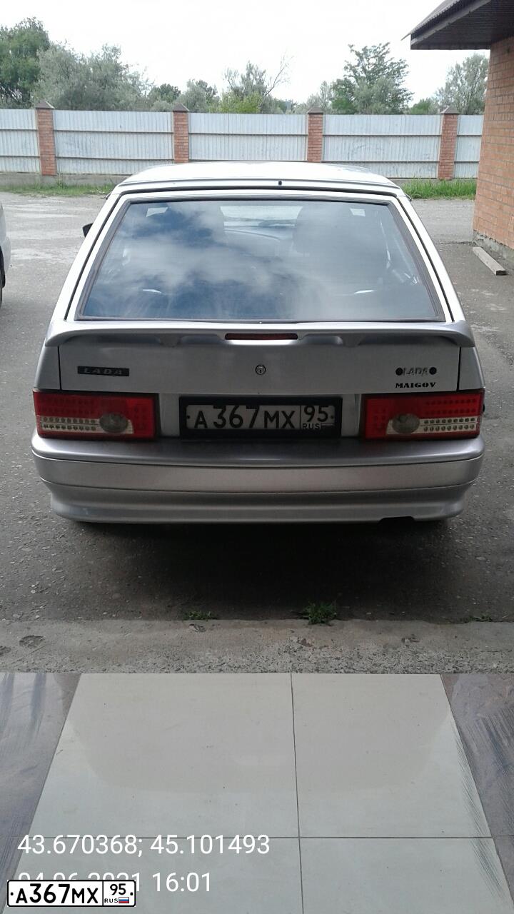 Фото автомобиля LADA 2114 SAMARA, 2008 — госномер А367МХ95. Цвет: Светло-Серебристый металлик