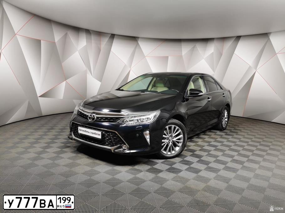 Фото автомобиля TOYOTA CAMRY, 2017 — госномер К201ВН761. Цвет: ЧЕРНЫЙ МЕТАЛЛИК