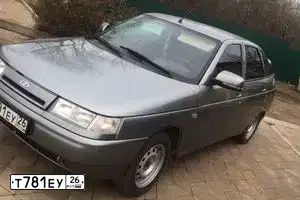 Фото автомобиля ВАЗ 21124, 2005 — госномер В656НО09. Цвет: СРЕДНИЙ СЕРО-ЗЕЛЕНЫЙ МЕТ