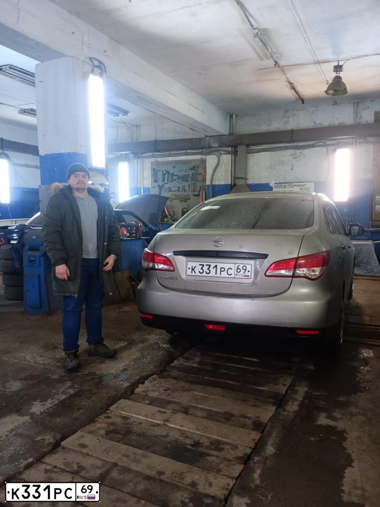 Фото автомобиля NISSAN ALMERA /AVTOVAZ/, 2014 — госномер Е665УМ69. Цвет: СЕРО-БЕЖЕВЫЙ