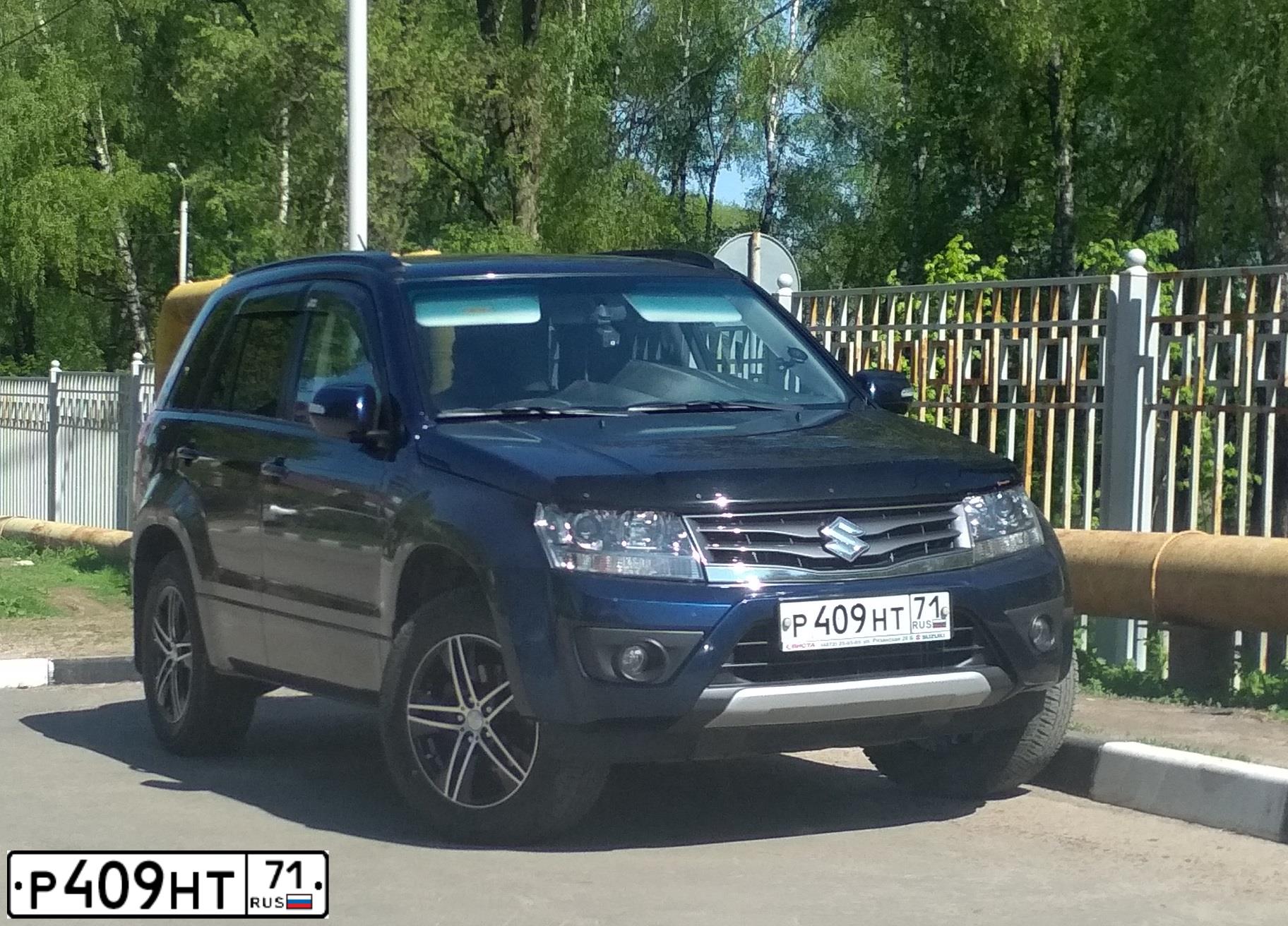 Фото автомобиля SUZUKI /GRAND/ VITARA, 2013 — госномер У287НР71. Цвет: синий