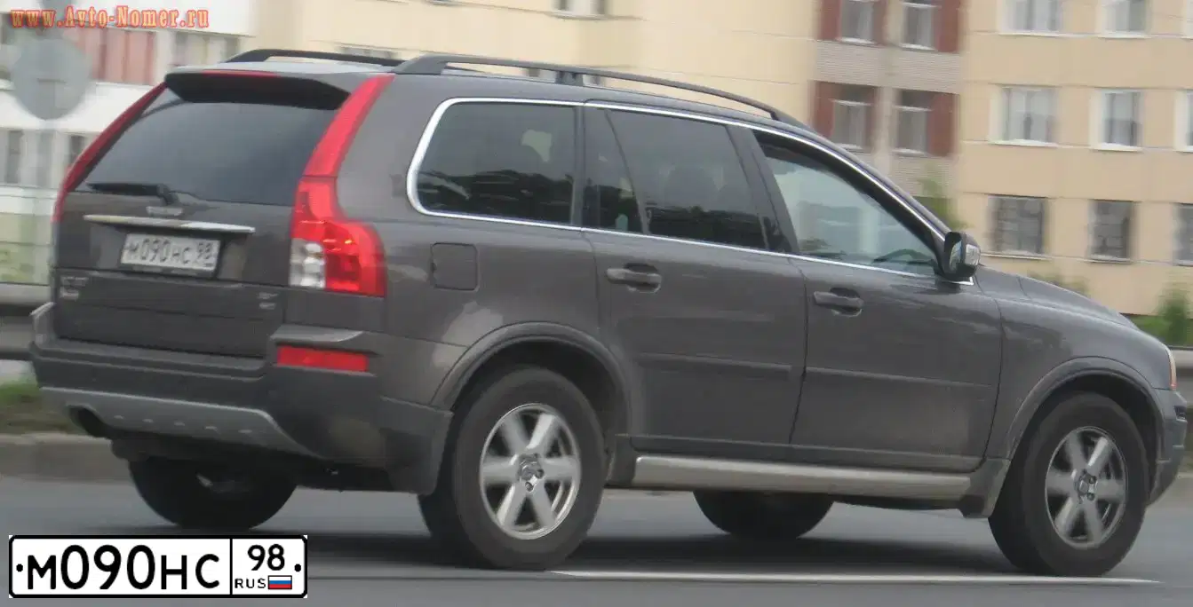 Фото автомобиля VOLVO XC90, 2010 — госномер Н091ТР178. Цвет: ЧЕРНЫЙ