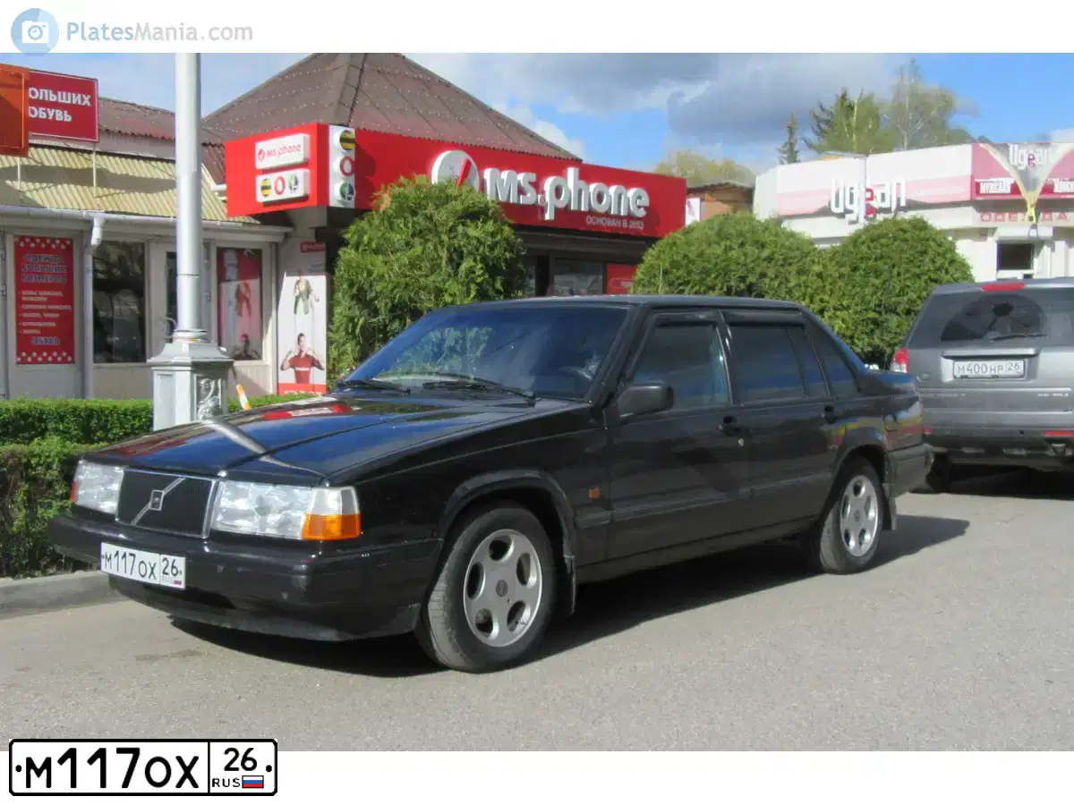 Фото автомобиля VOLVO 900-SERIE, 1994 — госномер В763АК77. Цвет: ЧЕРНЫЙ