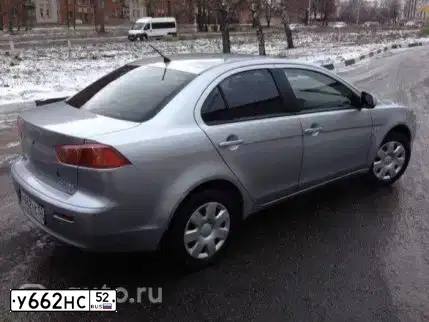 Фото автомобиля MITSUBISHI LANCER, 2007 — госномер Н227РВ43. Цвет: СЕРЕБРИСТЫЙ