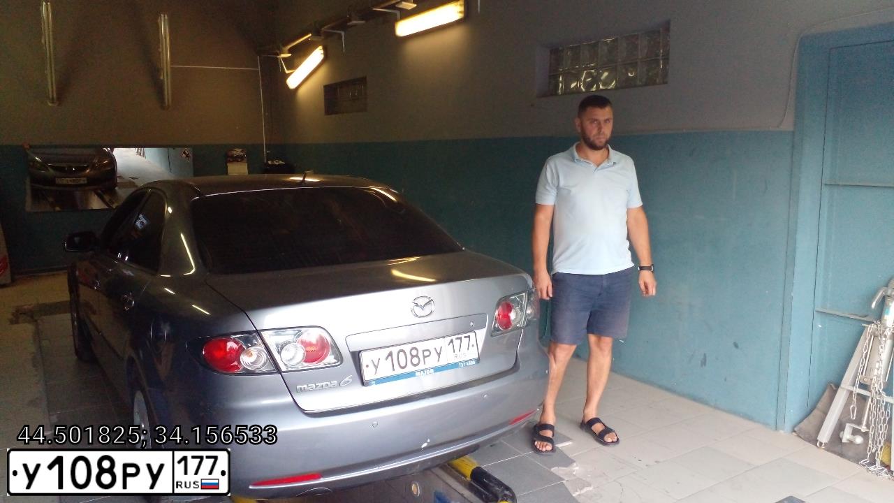 Фото автомобиля MAZDA 6, 2006 — госномер У108РУ177. Цвет: СЕРЫЙ
