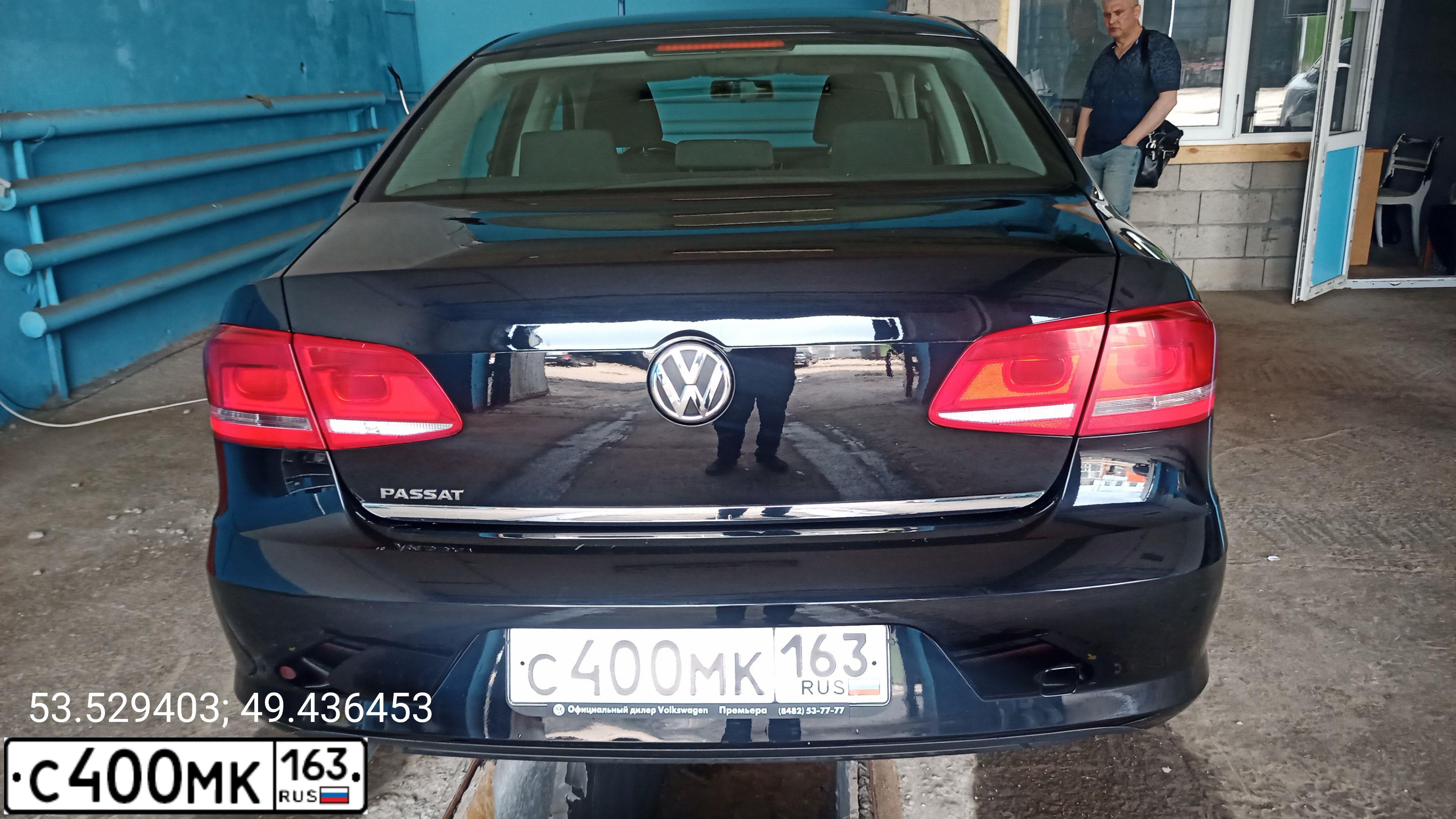 Фото автомобиля VOLKSWAGEN PASSAT, 2012 — госномер С400МК163