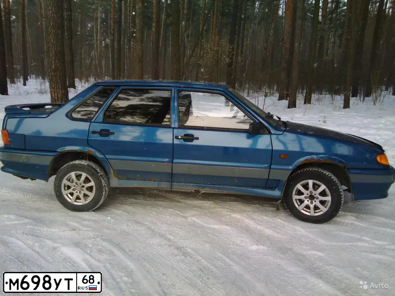 Фото автомобиля LADA 2115 SAMARA, 2005 — госномер А654ЕМ761. Цвет: сине-зеленый