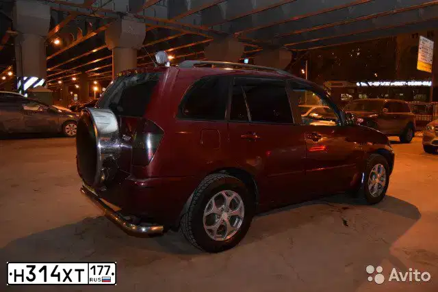 Фото автомобиля ЧЕРИ SUV T11 (SQR7247), 2007 — госномер У276ВР180. Цвет: Красный