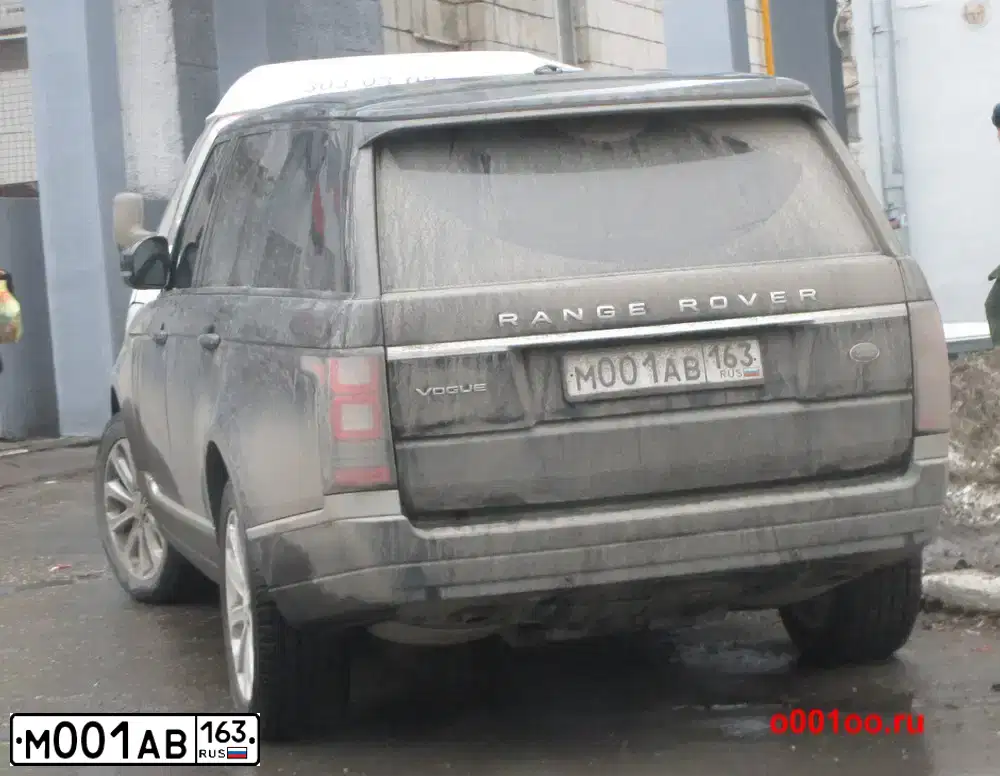 Фото автомобиля LANDROVER RANGE ROVER, 2014 — госномер М001АВ163. Цвет: ЧЕРНЫЙ