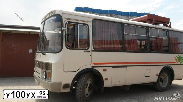 Фото автомобиля PAZ 3205, 2011 — госномер Е336ХВ123. Цвет: Белый