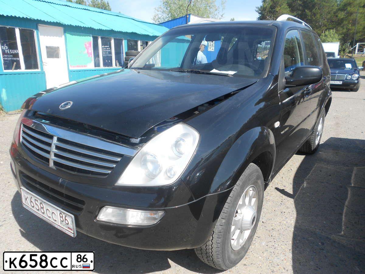 Фото автомобиля SSANGYONG REXTON, 2008 — госномер К658СС86. Цвет: ЧЕРНЫЙ МЕТАЛЛИК