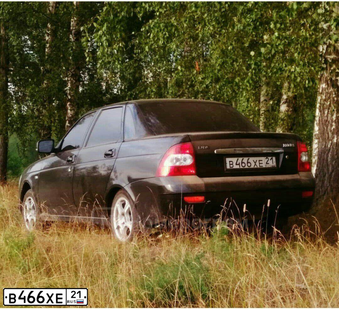 Фото автомобиля LADA 2170 PRIORA, 2013 — госномер В466ХЕ21. Цвет: Сине-Черный