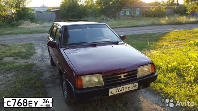 Фото автомобиля LADA 2109 SAMARA, 1996 — госномер С768ЕУ36. Цвет: КРАСНЫЙ