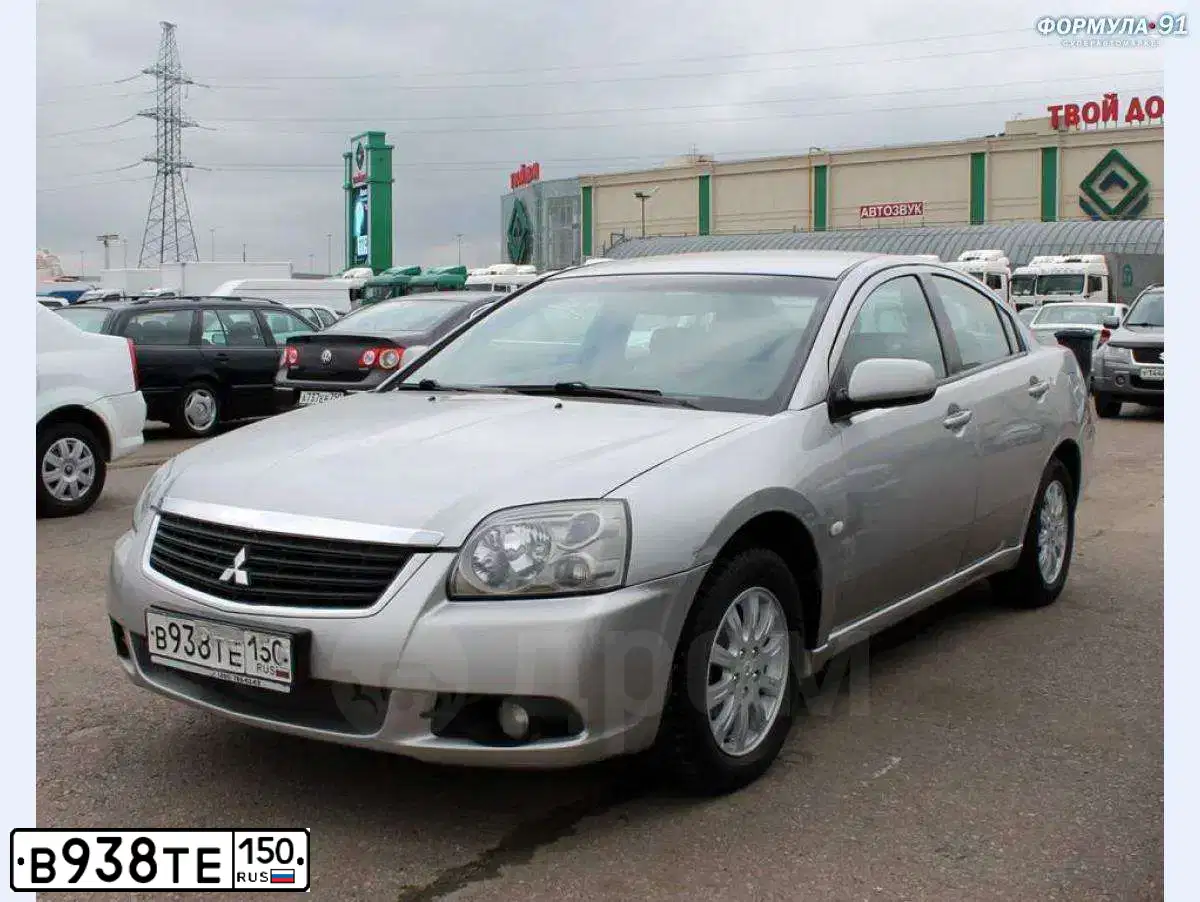 Фото автомобиля MITSUBISHI GALANT, 2008 — госномер В938ТЕ150. Цвет: СЕРЕБРИСТЫЙ