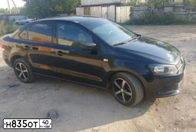 Фото автомобиля VOLKSWAGEN POLO, 2013 — госномер Н835ОТ40. Цвет: ЧЕРНЫЙ