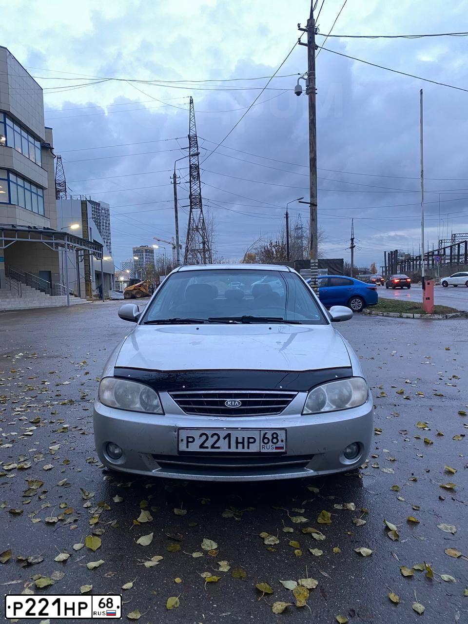 Фото автомобиля KIA SPECTRA, 2008 — госномер Р221НР68. Цвет: Серебристый