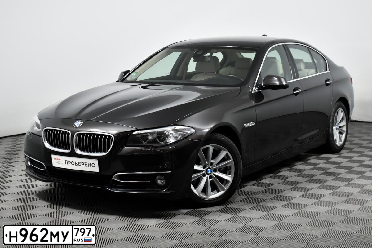 Фото автомобиля BMW 520D, 2016 — госномер О239ЕК790. Цвет: ЧЕРНЫЙ
