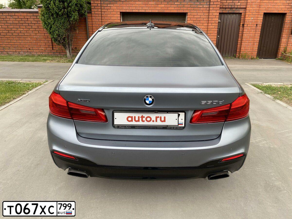 Фото автомобиля BMW SERIE 5, 2018 — госномер К632КМ797. Цвет: СЕРЫЙ